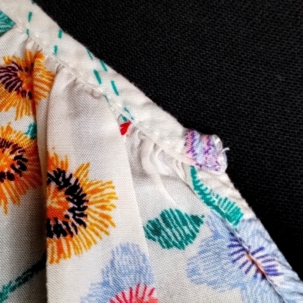 Old Navy 100% rayon line sleeve v neck top Sz XL Soft soft garment - Picture 6 of 11